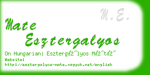 mate esztergalyos business card